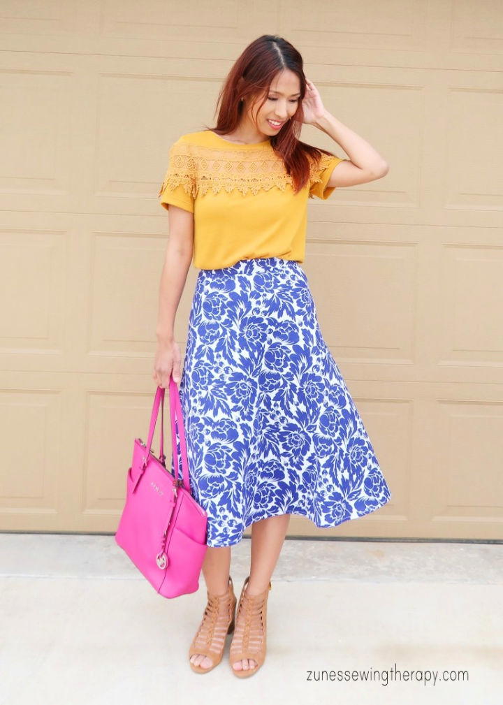 Easy Quarter Circle Skirt Tutorial