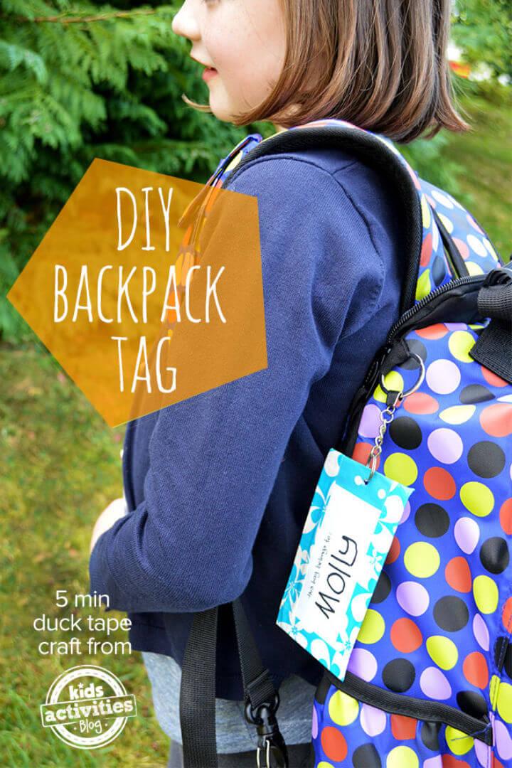 Quick DIY Back to School Backpack Tag