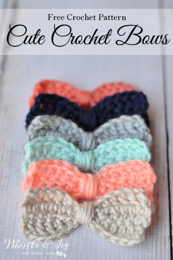 Quick and Easy Crochet Bows Pattern