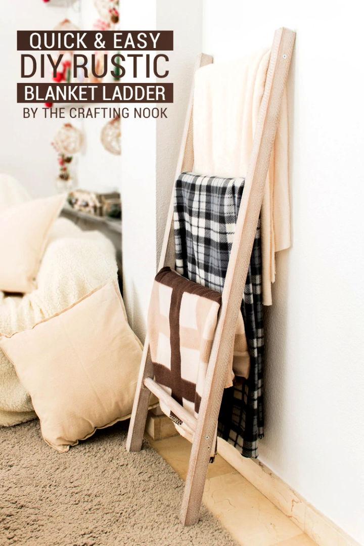 Quick and Easy Blanket Ladder