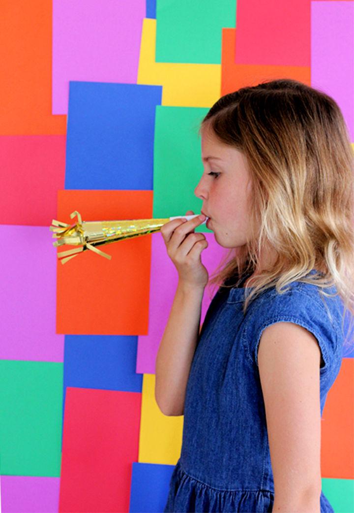 DIY Rainbow Photo Booth Backdrop