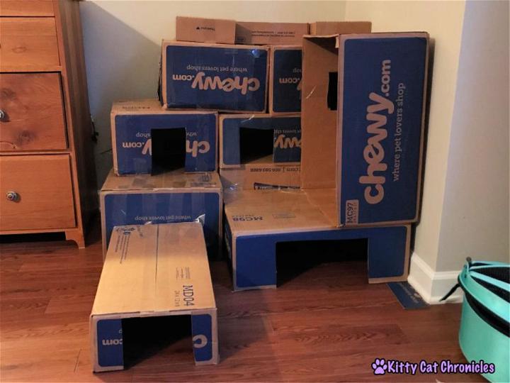 Repurpose Cardboard Cat House