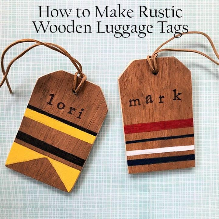 Rustic DIY Wooden Tags