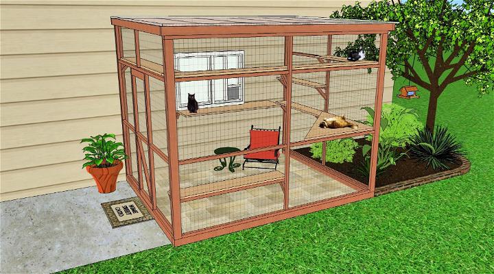 Safe Outdoor Cat Catio Haven