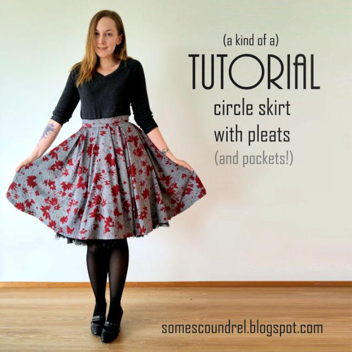 Sewing a Circle Skirt With Pleats
