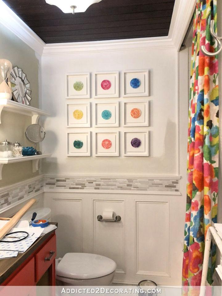 DIY Shadow Box Frame for Bathroom Wall