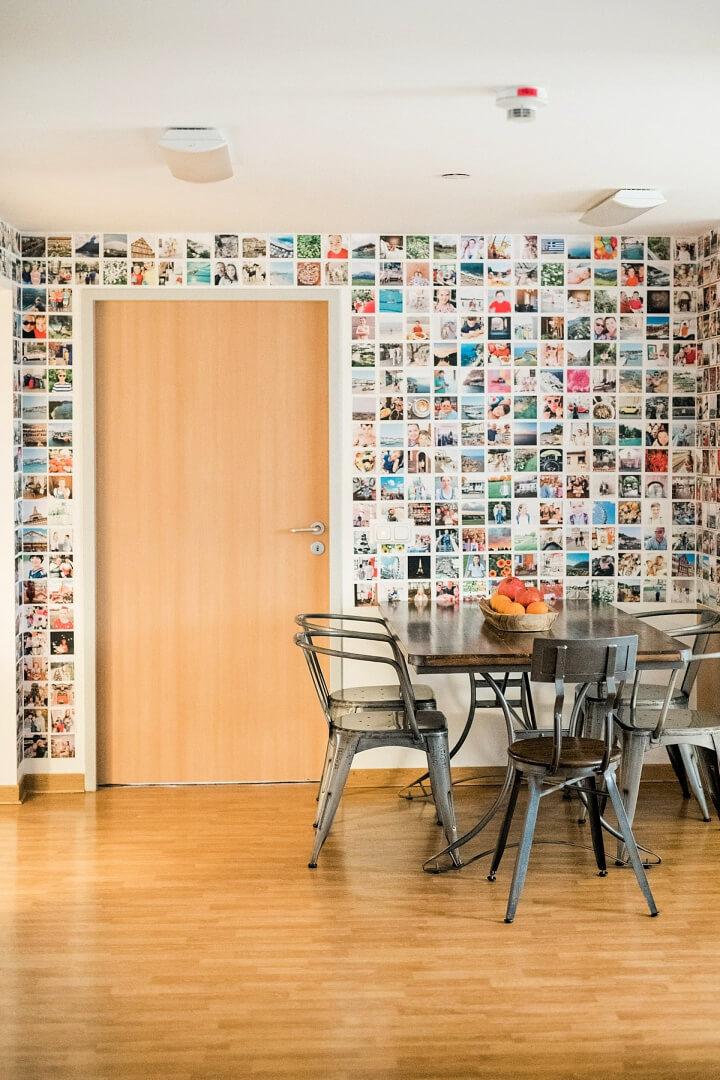 Simple DIY Kitchen Photo Wall