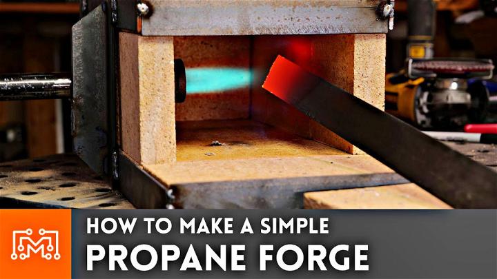 Simple DIY Propane Forge for Blacksmithing