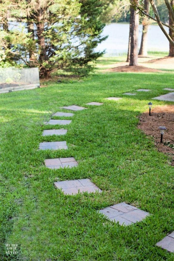 Simple DIY Paver Stone Walkway