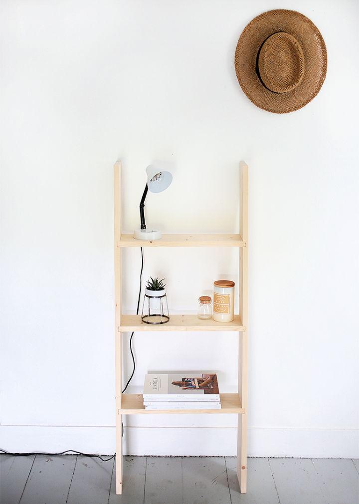 Simple and Neutral Ladder Shelf