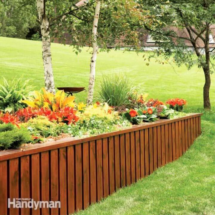 Simplest Cheapest DIY Retaining Wall