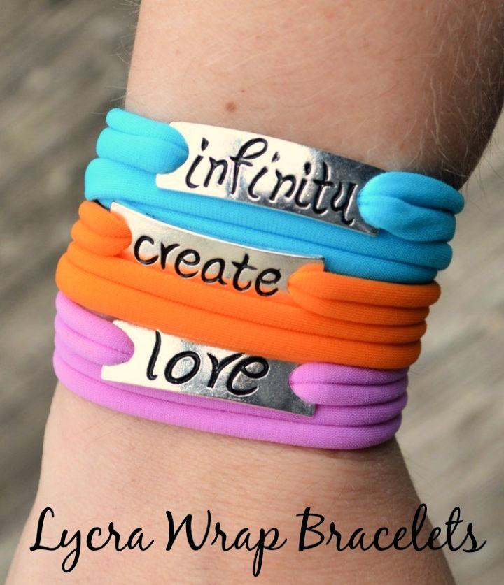 DIY Stacking Lycra Wrap Friendship Bracelet