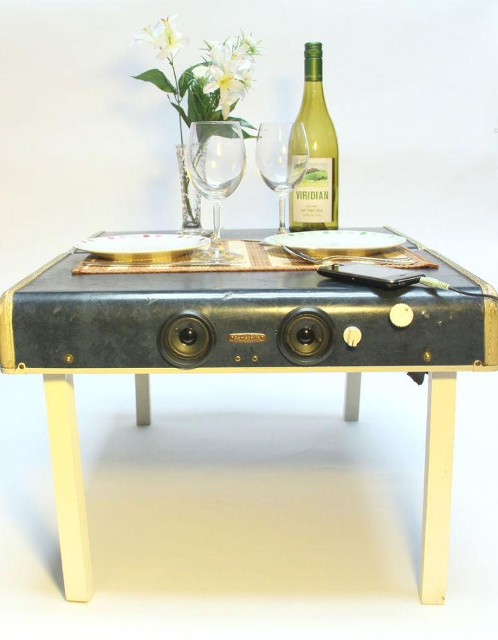 Suitcase Picnic Table and Speaker System