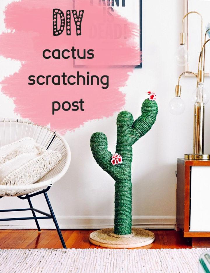 Super-Cute DIY Cactus Scratching Post