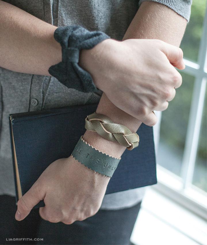 5 Ways to Make Leather Bracelets  wikiHow