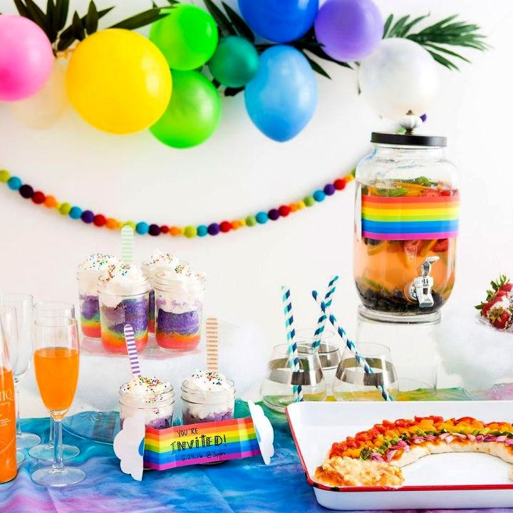 Ultimate DIY Rainbow Birthday Party 