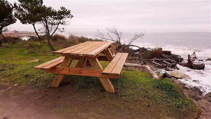 Traditional 6 Foot Picnic Table Plan