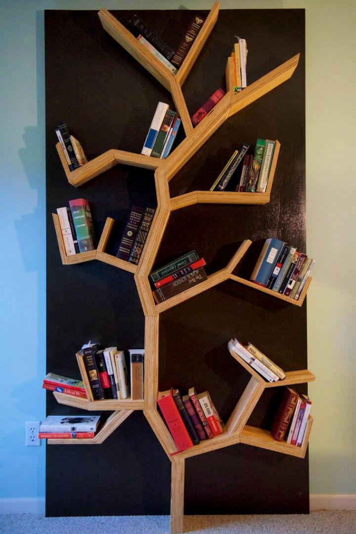 Easy Steps to Make a Tree Bookshelf