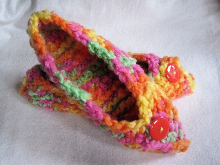 Tunisian Crochet Birchbark Slippers Pattern
