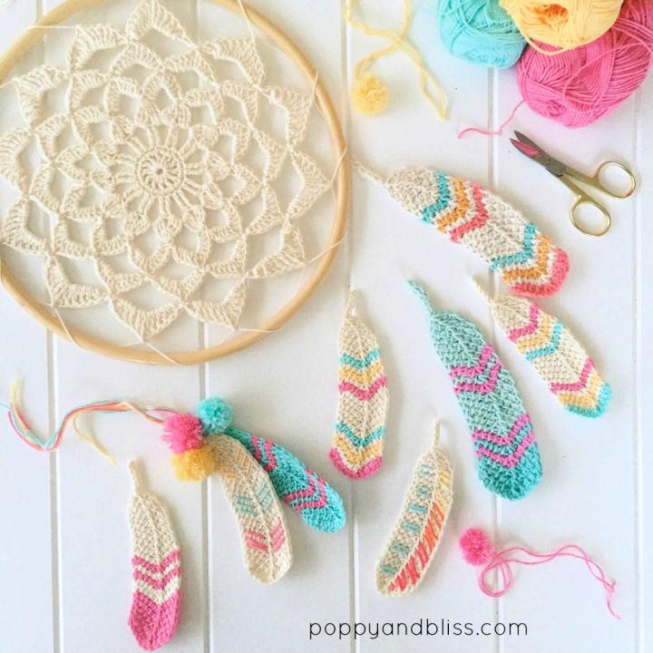 Tunisian Crochet Feathers Pattern for Beginners