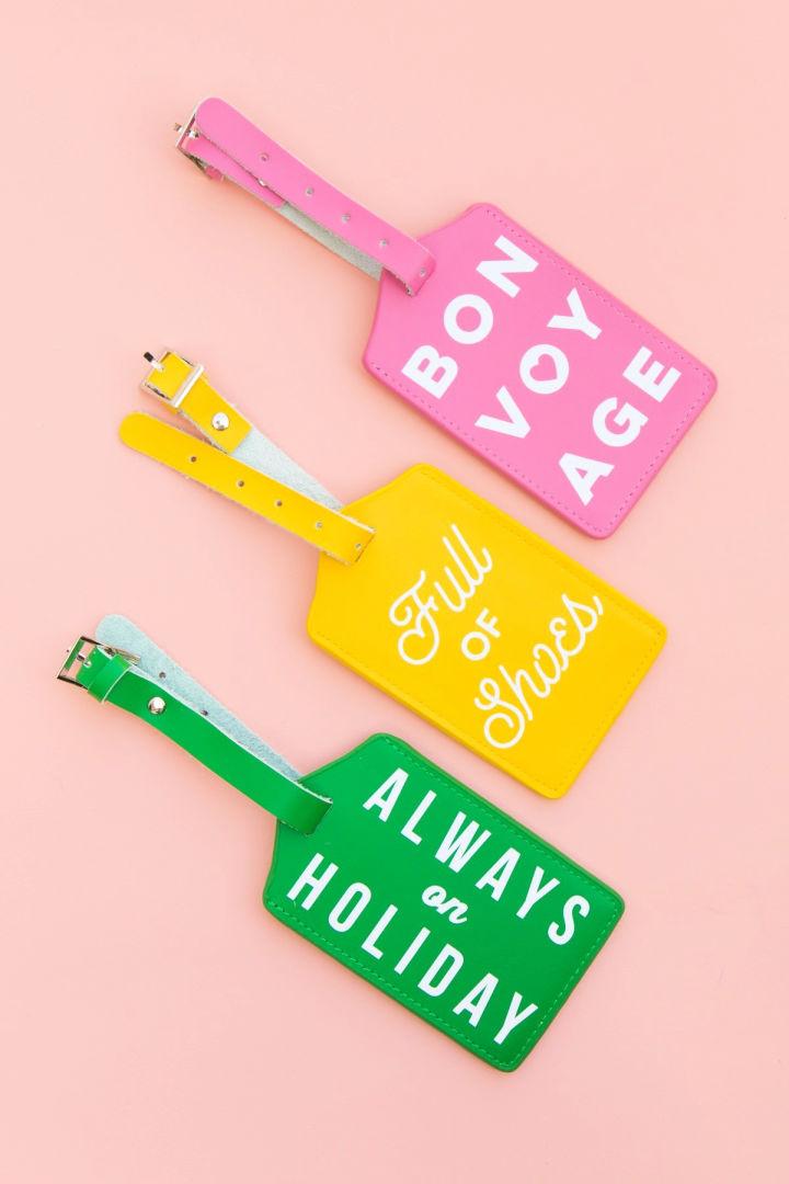 How to Make Typographic Luggage Tags