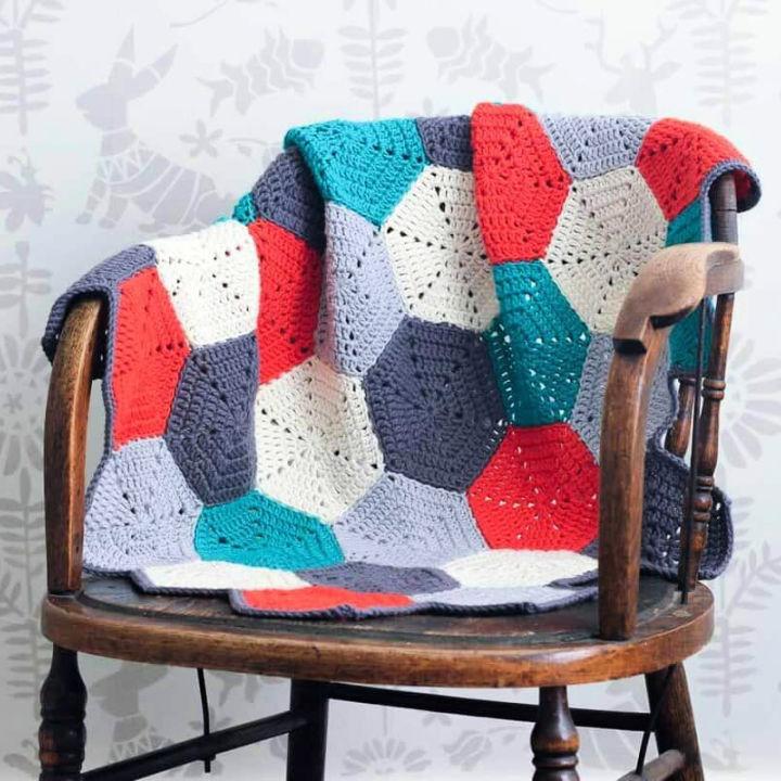 Ultimate Crochet Hexagon Blocks Baby Afghan Pattern