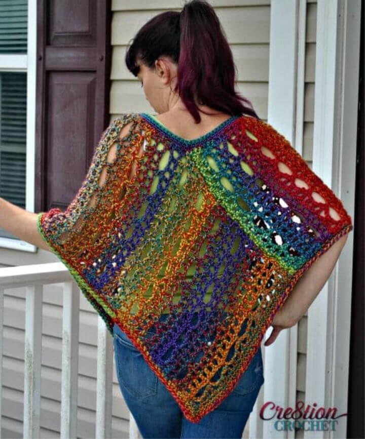 Unique Crochet Lace Poncho Pattern