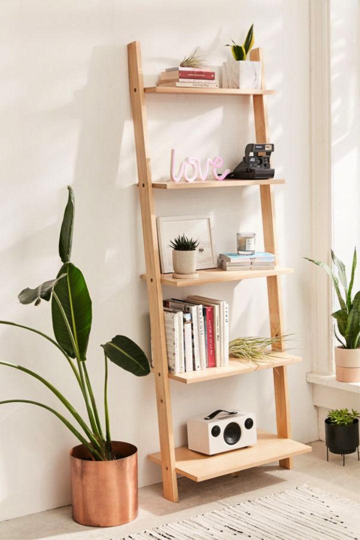 DIY Ladder Bookshelf - Step by Step Instructions