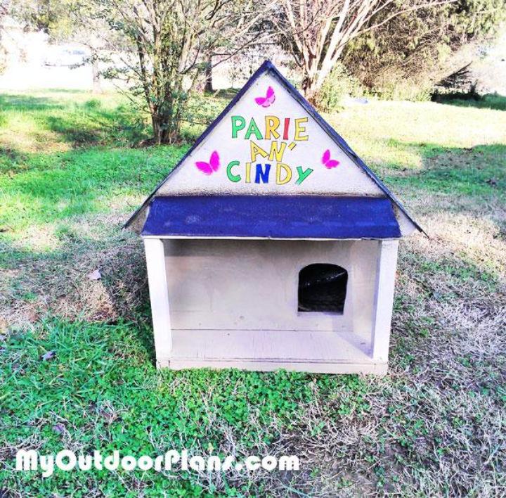 Free Outdoor Cat House Woodworking Plan
