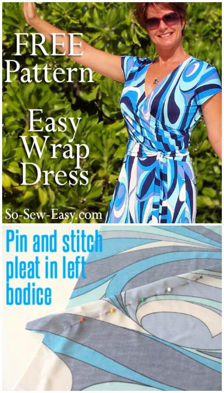 16 Best Wrap Dress Patterns (Free PDF ...