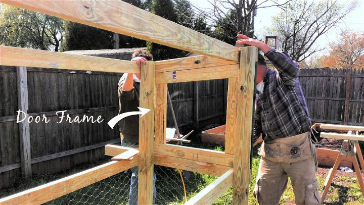 build a slanted roof chicken coop