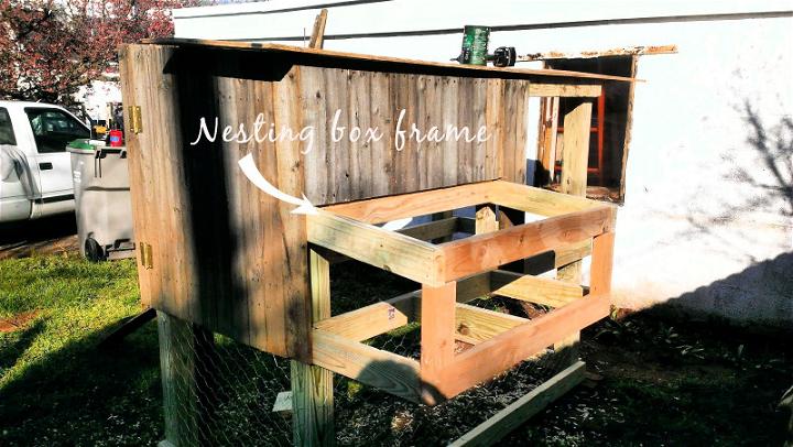 chicken coop nest box frame