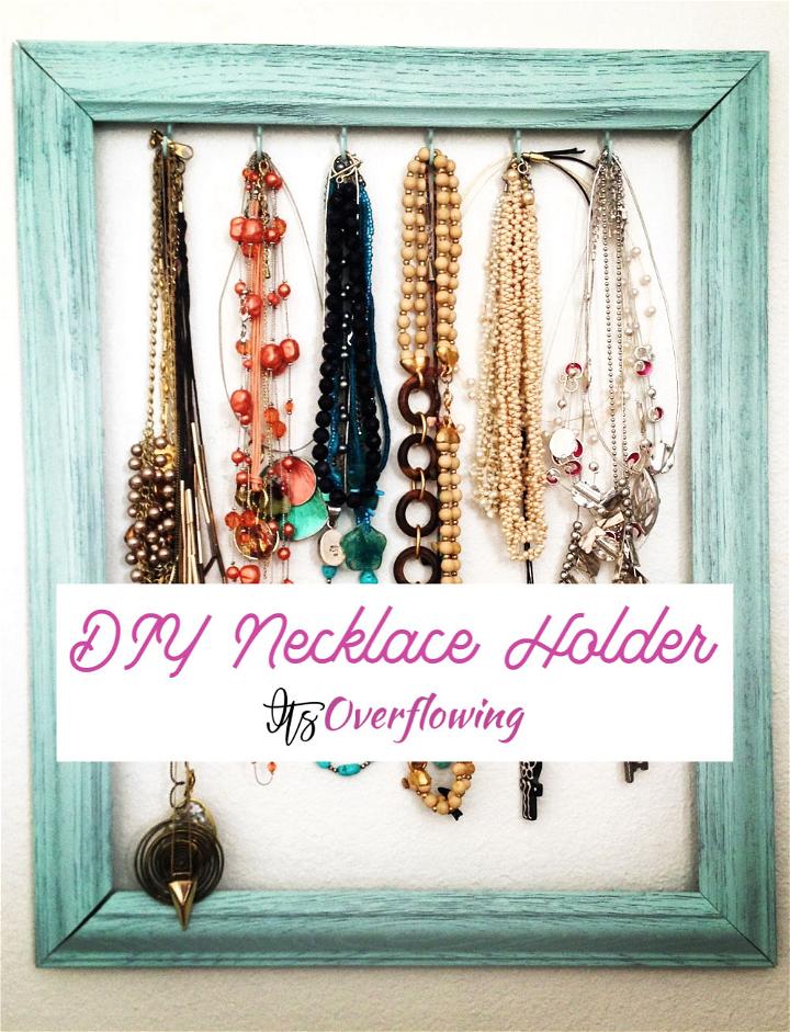 diy necklace holder tutorial