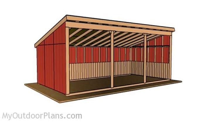 12x24 Cattle Shed Building Plan