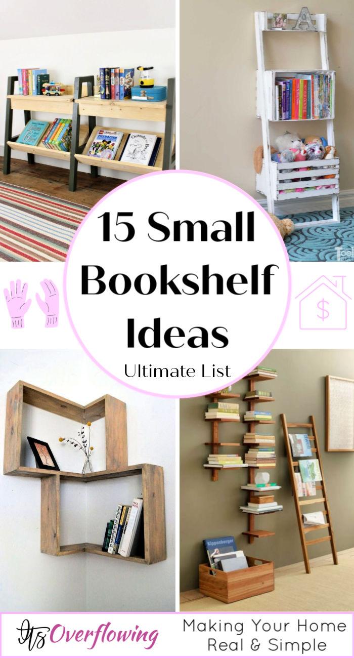 15 Small Bookshelf Ideas with Clever Storage Space