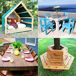 150 DIY Outdoor Furniture Plans Free