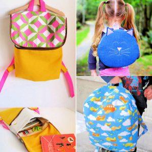 16 Simple Homemade DIY Backpack Patterns How to make a backpack at home