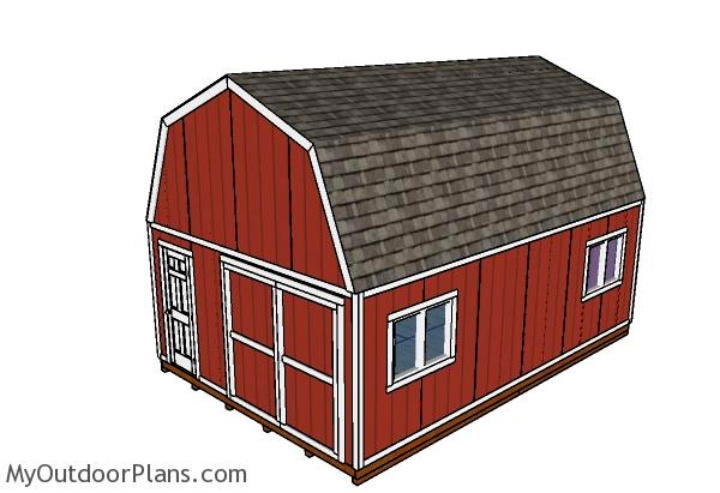DIY 16×24 Gambrel Shed