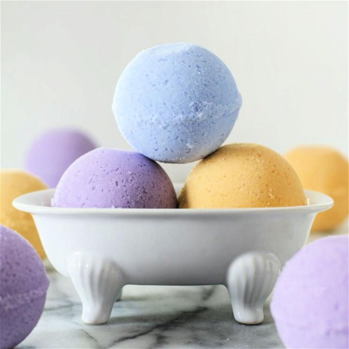 how to make bath bombs with vinegar