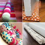 18 Easy DIY Door Draft Stopper Ideas to Make