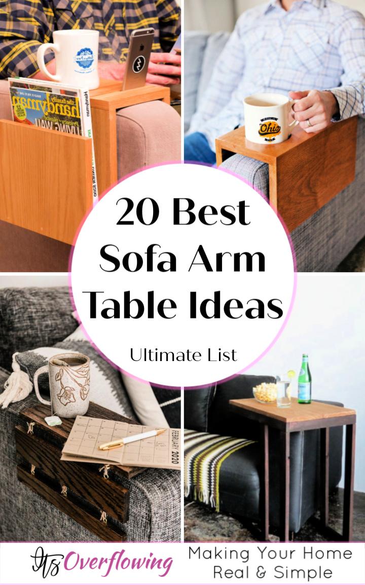 20 Best Sofa Arm Table Ideas You Can Make
