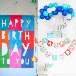 20 DIY Birthday Banner Ideas with Free Printable Templates
