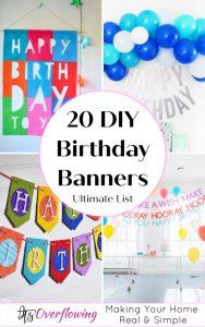 20 DIY Birthday Banner Ideas with Free Printable Templates