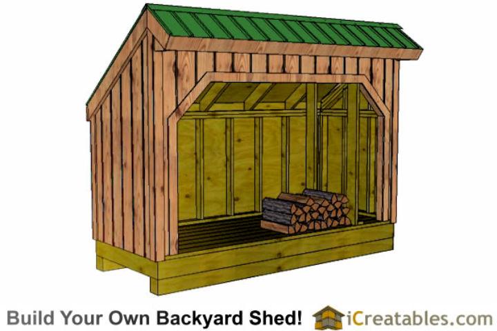 DIY 4x10 Firewood Shed