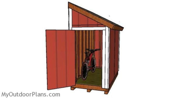 4×8 Bike Shed Plan
