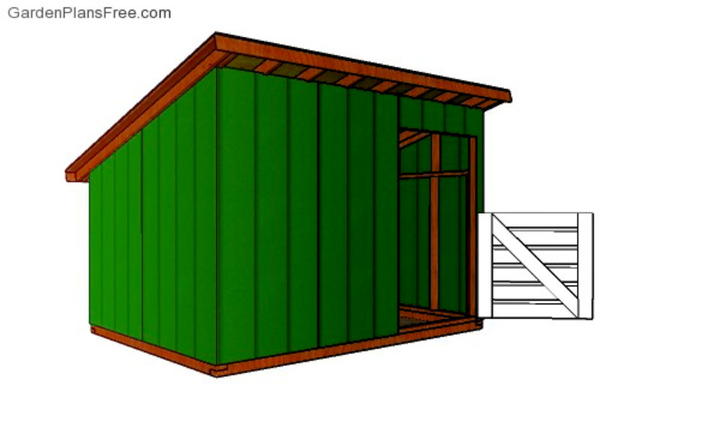 8×10 Goat Shelter Building Plans