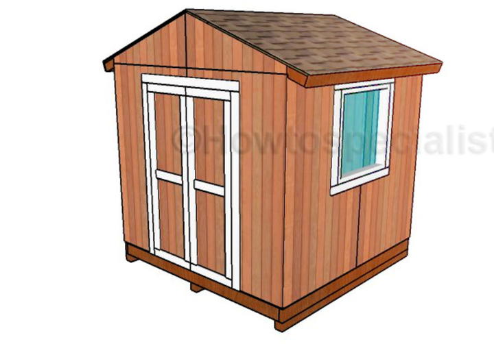 Easy DIY 8×8 Garden Shed