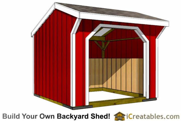 DIY 8x8 Run In Loafing Shed