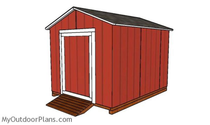 Cheap DIY 8×10 Shed - Free Plan