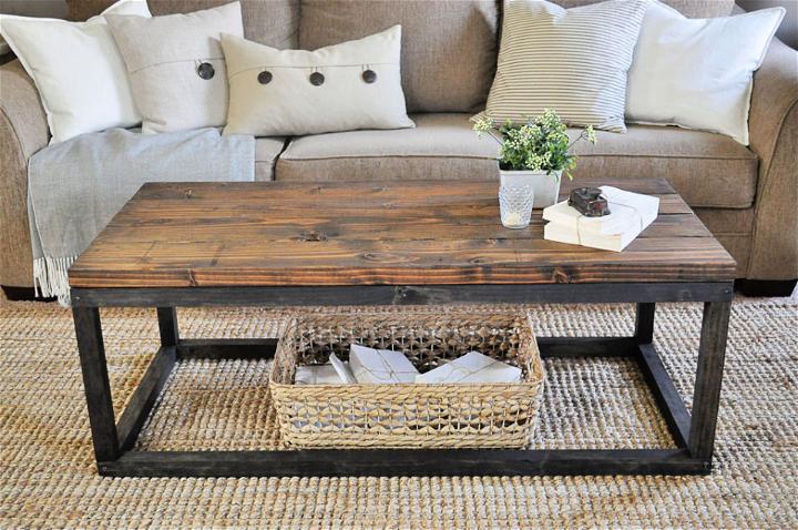 Affordable DIY Industrial Coffee Table